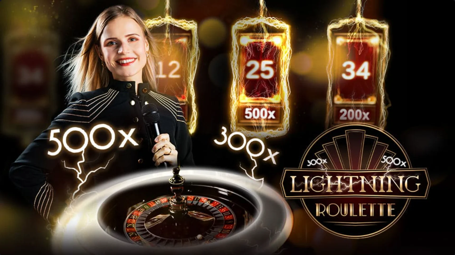 Страница игры Lightning Roulette на сайте Evolution