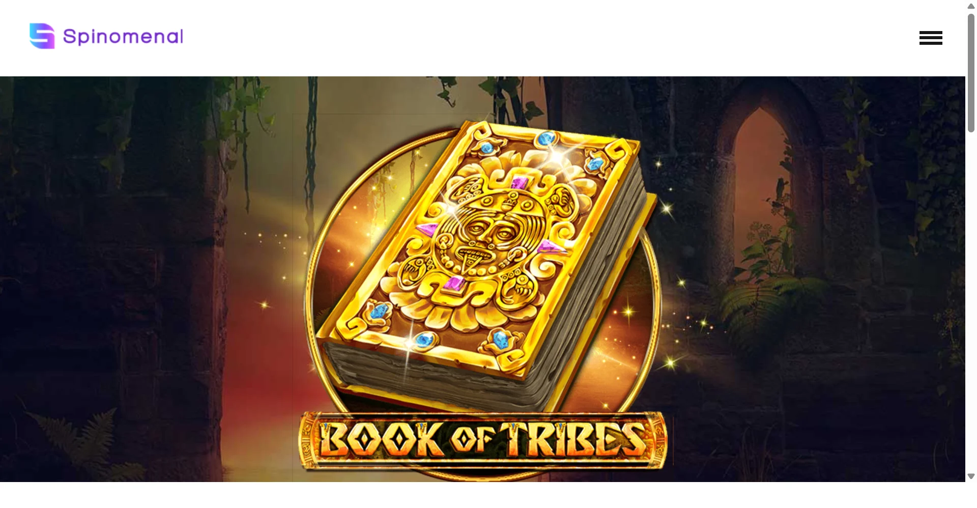 Страница игры Book Of Tribes на сайте Spinomenal