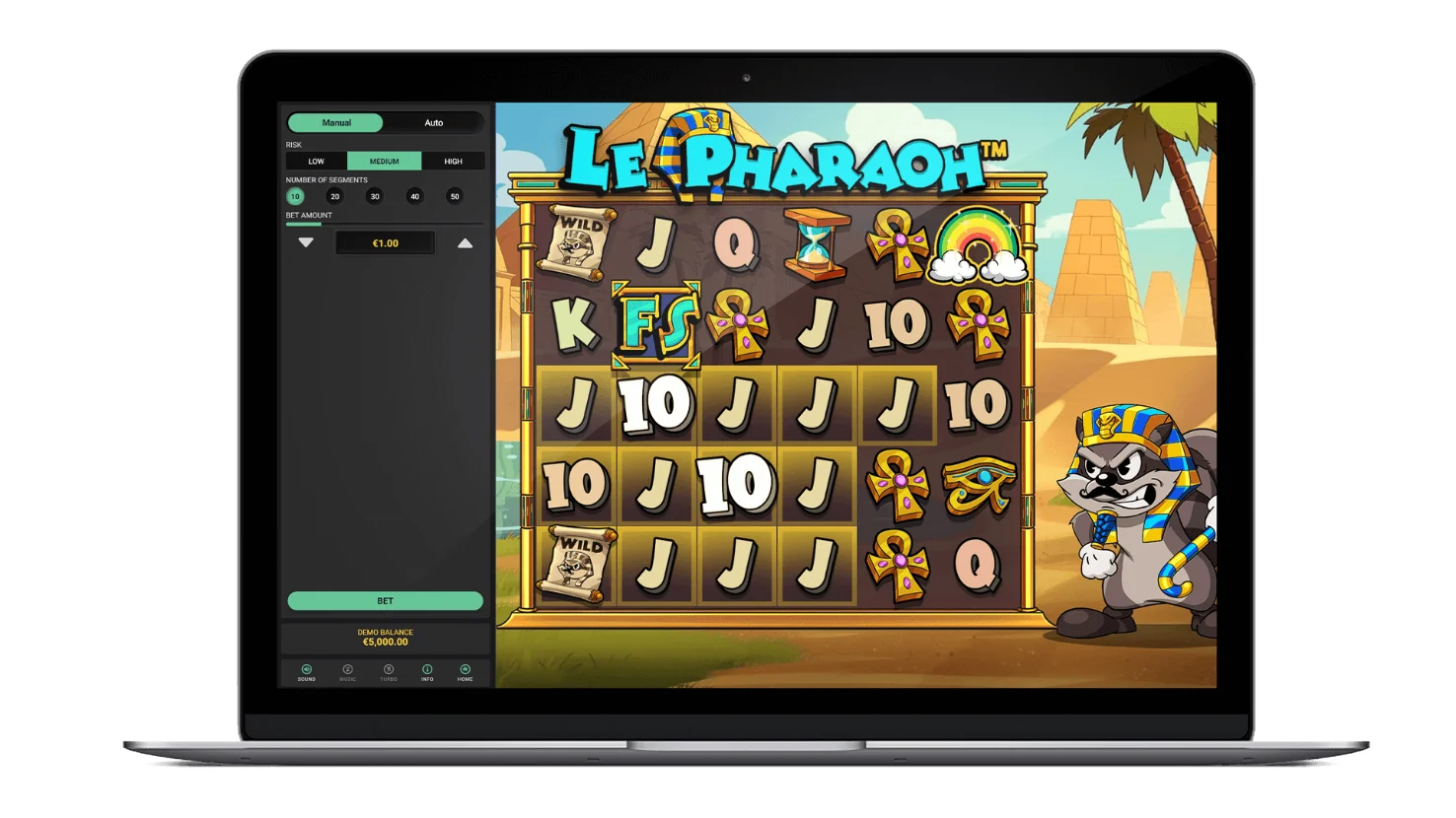 Страница игры Le Pharaoh на сайте Hacksaw Gaming