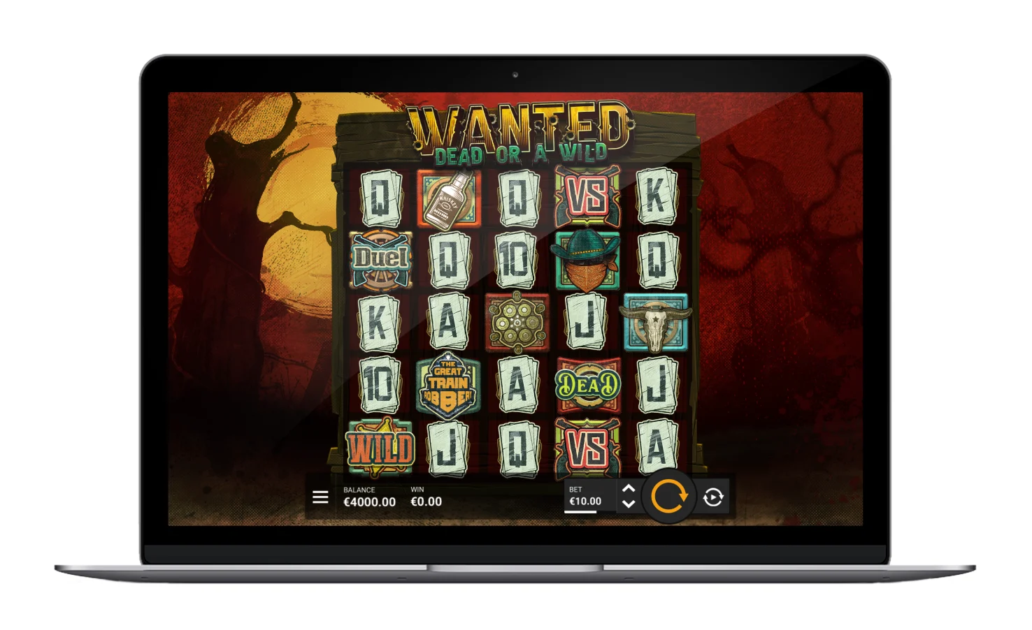 Страница игры Wanted Dead Or a Wild на сайте Hacksaw Gaming