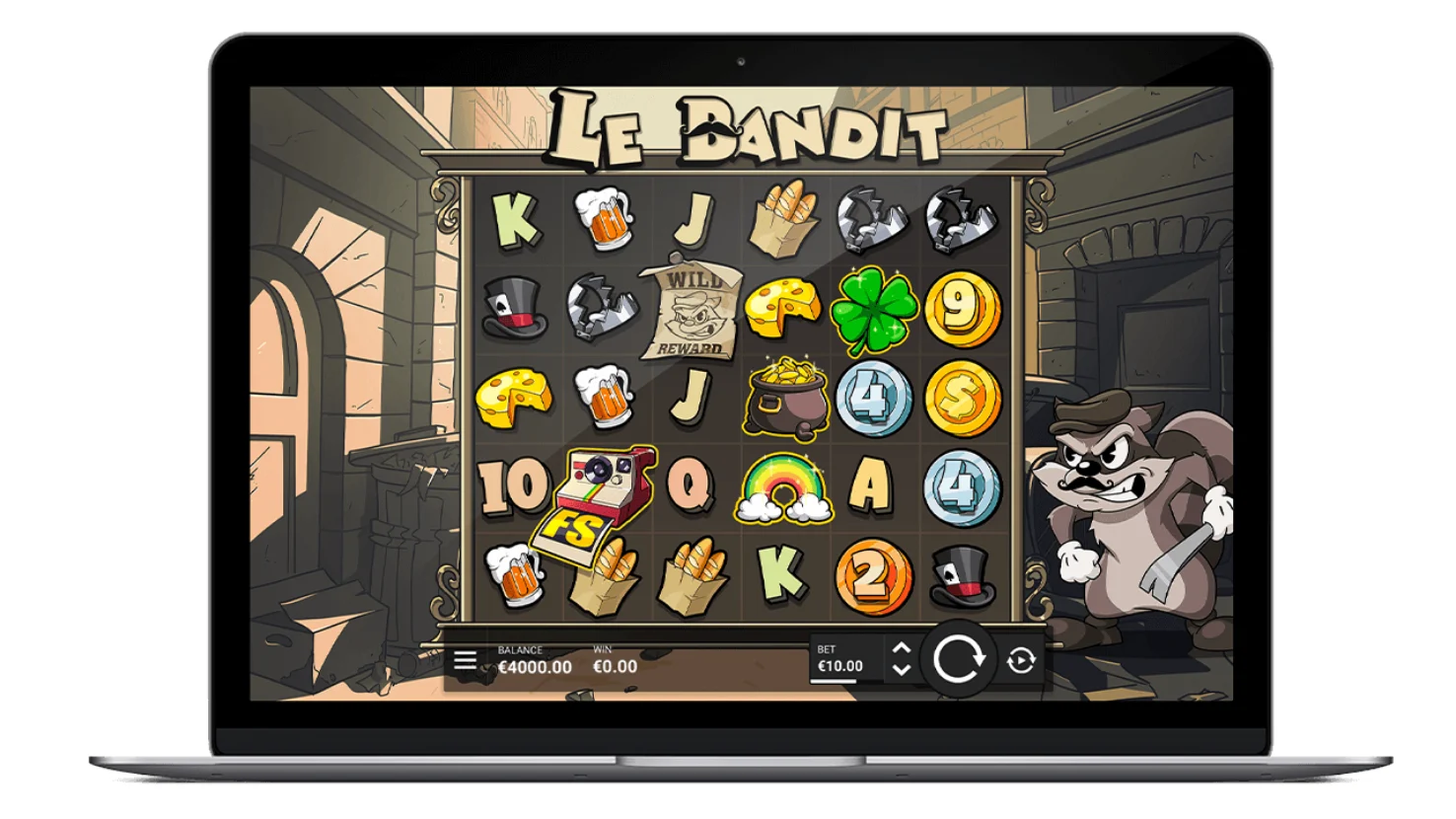 Страница игры Le Bandit на сайте Hacksaw Gaming