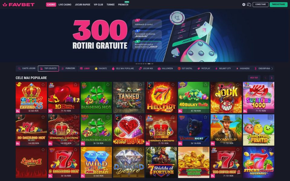 Каталог казино Favbet
