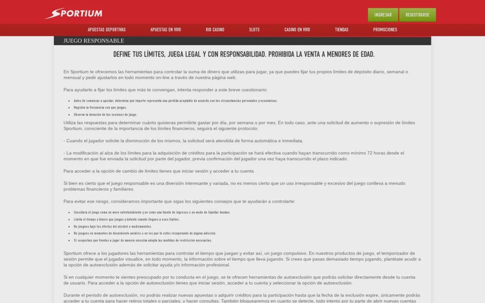 Ответственная игра на Sportium