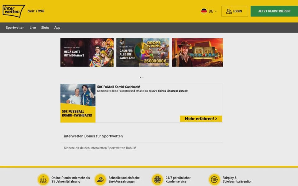 Бонусы и акции Interwetten