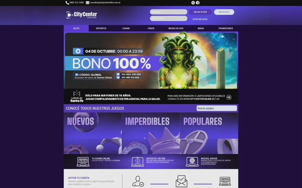 Каталог казино City Center Online