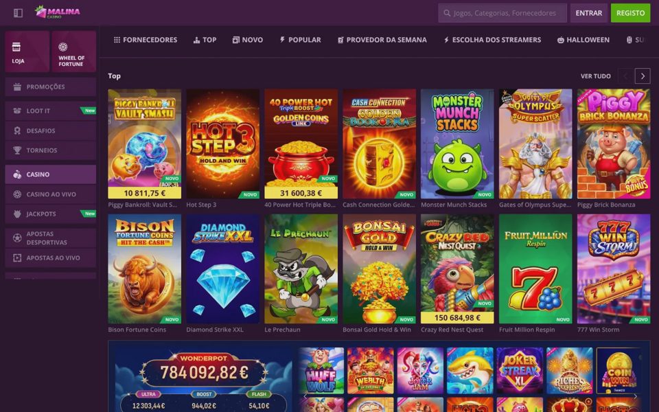 Каталог казино MalinaCasino