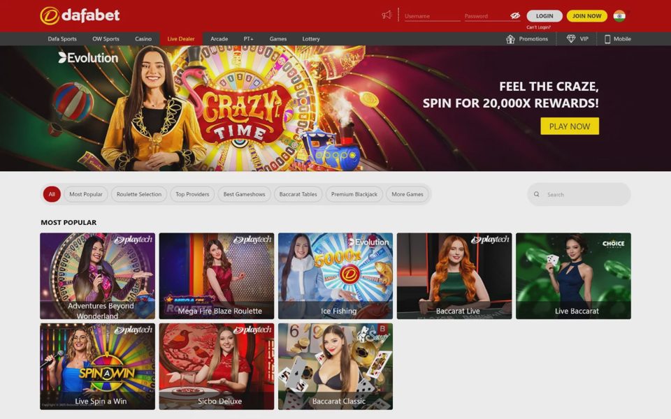 Dafabet live casino
