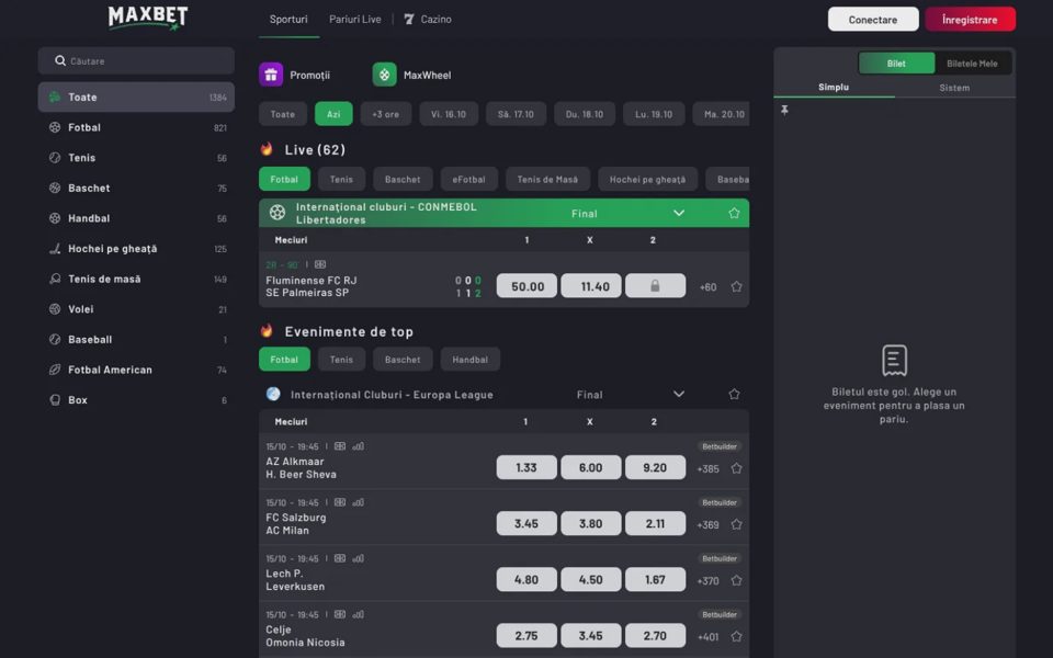 Ставки на спорт Maxbet