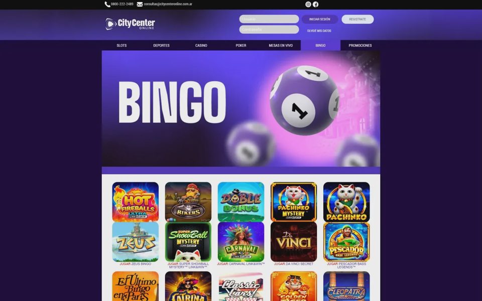 City Center Online bingo