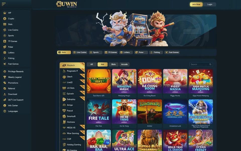 Euwin casino catalog