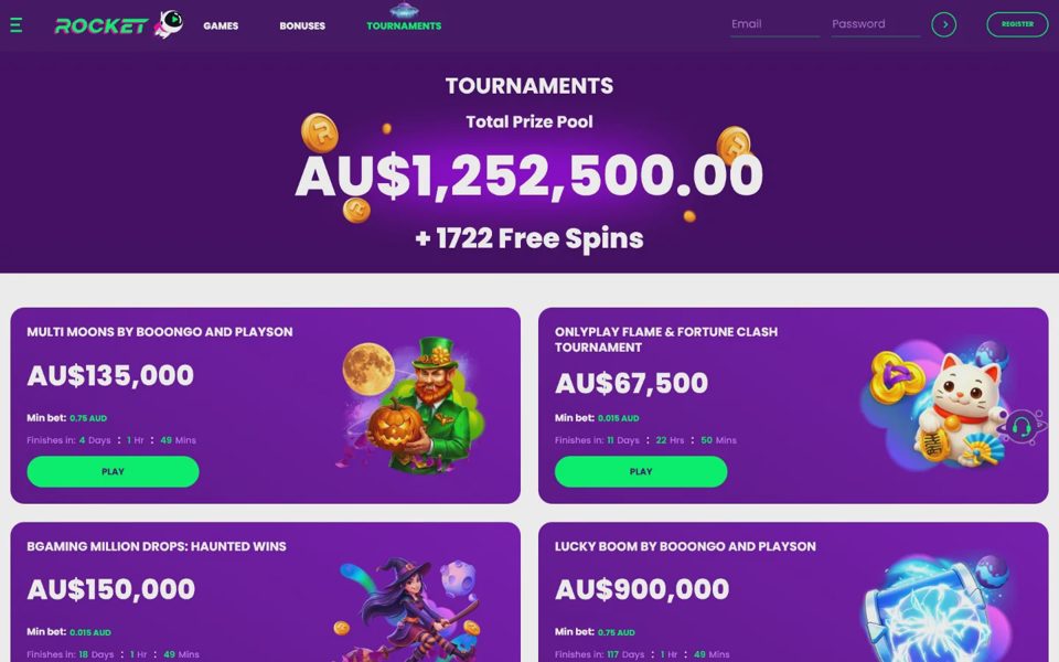 Турниры Casino Rocket