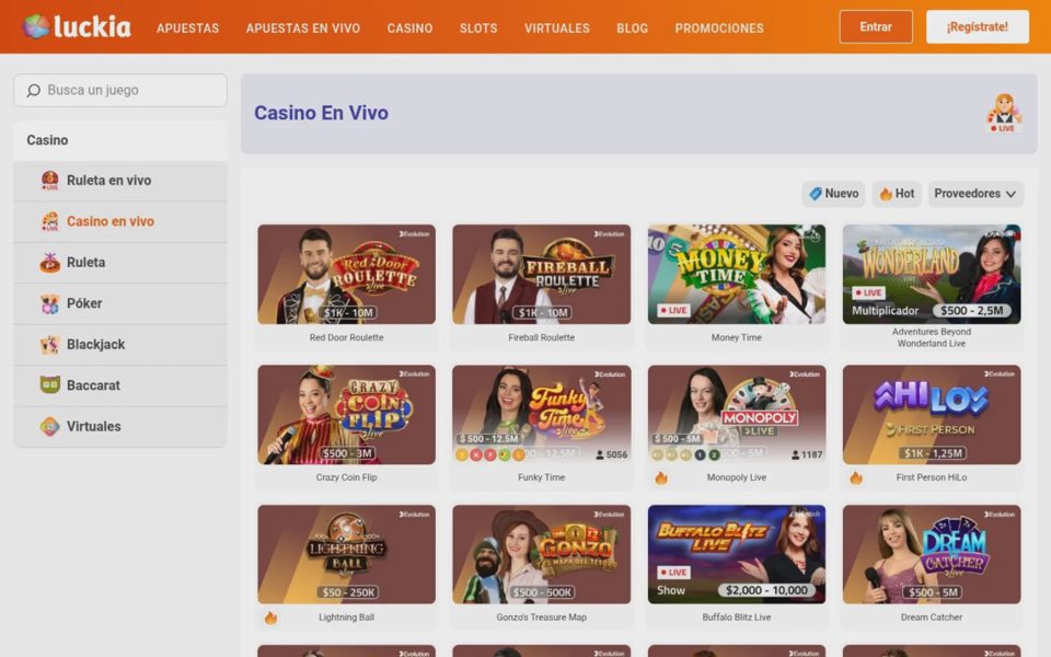 Luckia live casino