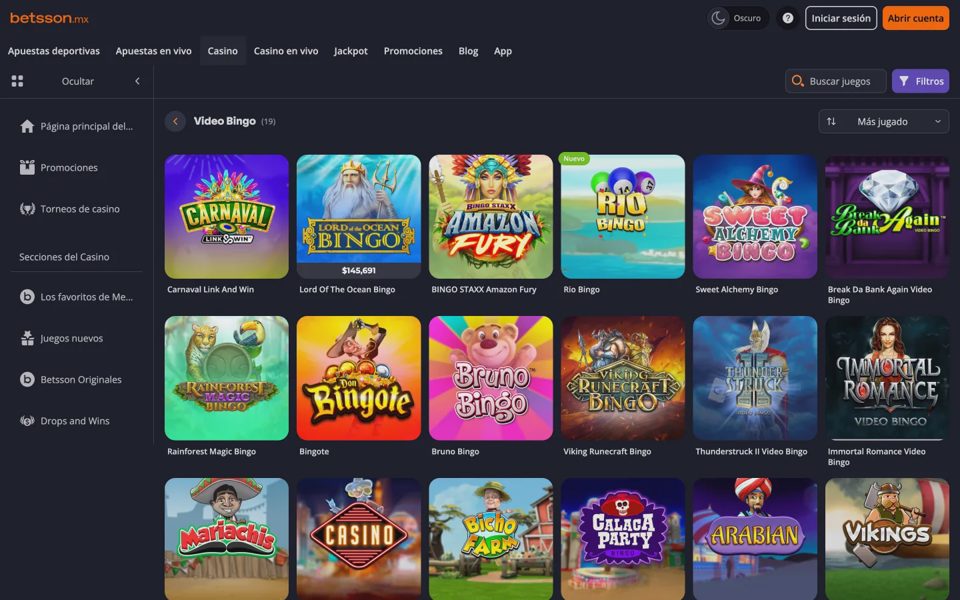 Бинго Betsson