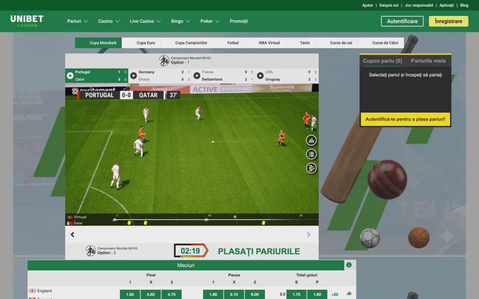 Виртуальный спорт Unibet