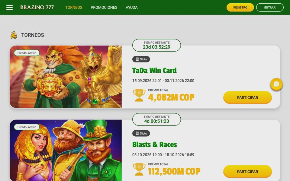 Турниры Brazino777