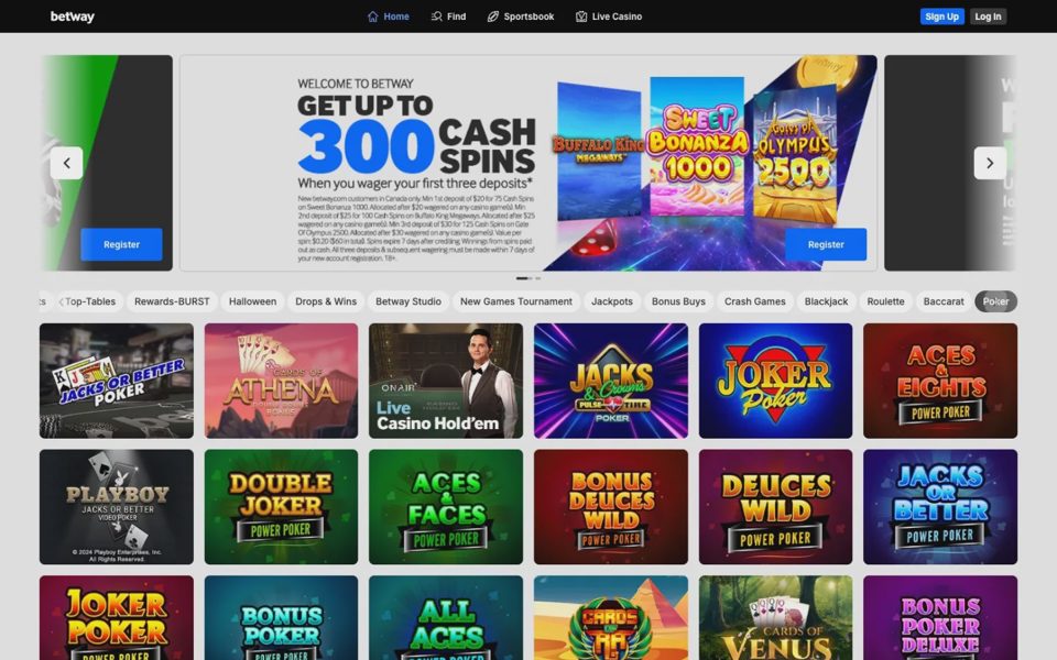 Покер Betway