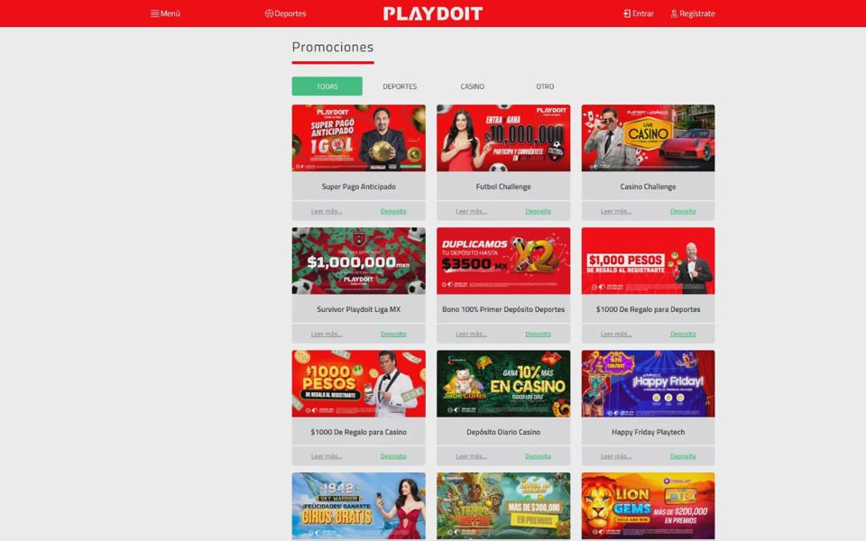 Бонусы и акции Playdoit