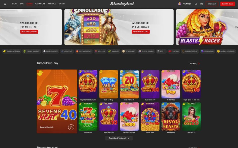 Каталог казино Stanleybet