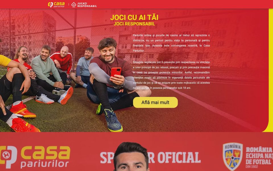 Ответственная игра на Casa Pariurilor