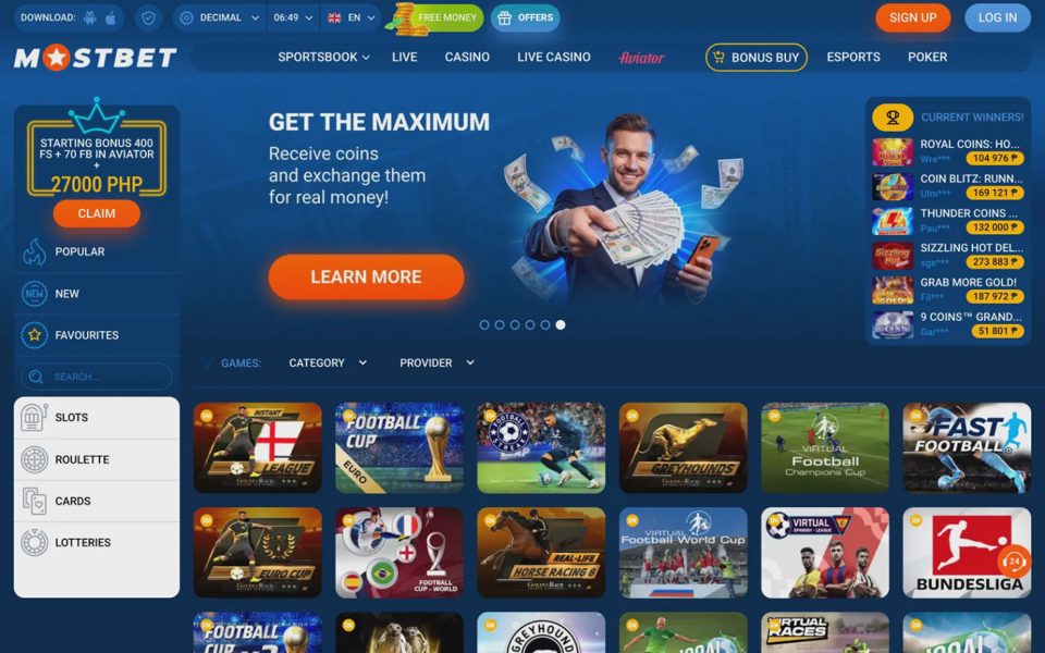 Виртуальный спорт Mostbet