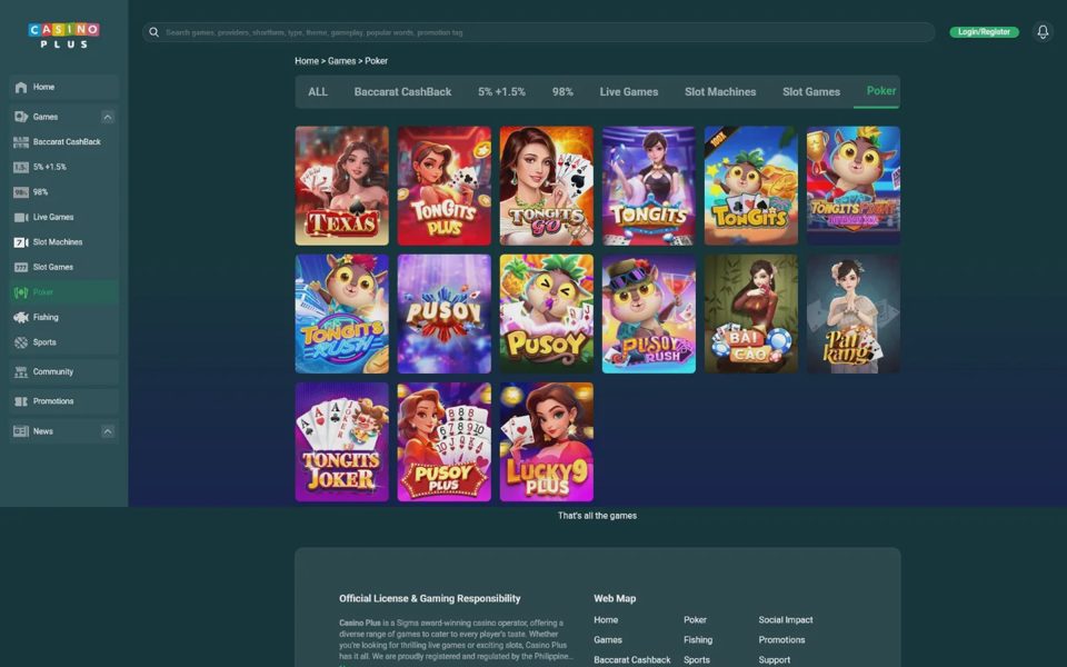 Casino Plus poker