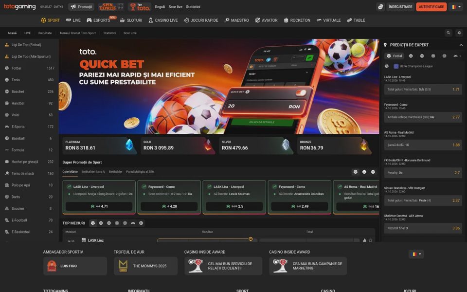 Ставки на спорт Totogaming