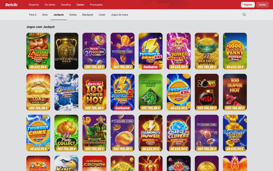 Джекпоты Betclic