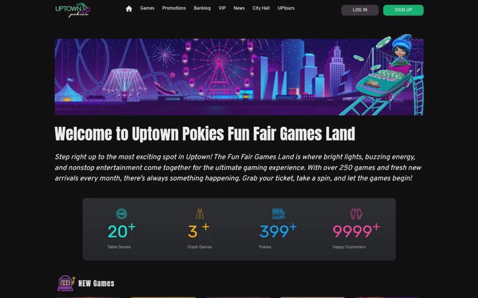 Каталог казино Uptown Pokies