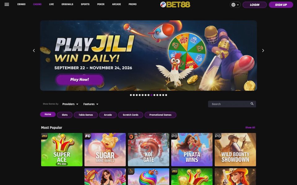 Bet88 casino catalog