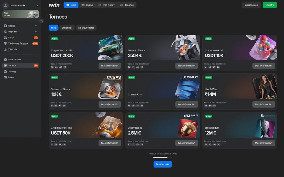 1win tournaments