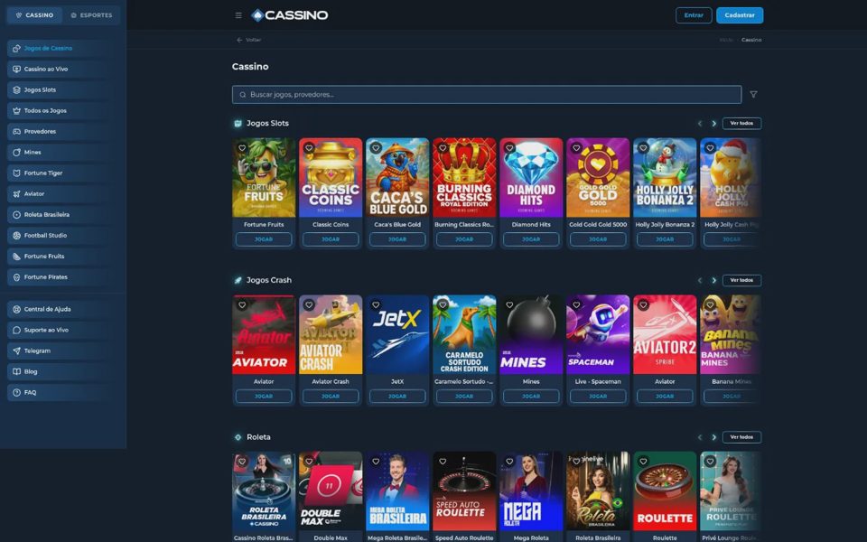 Каталог казино Cassino.bet