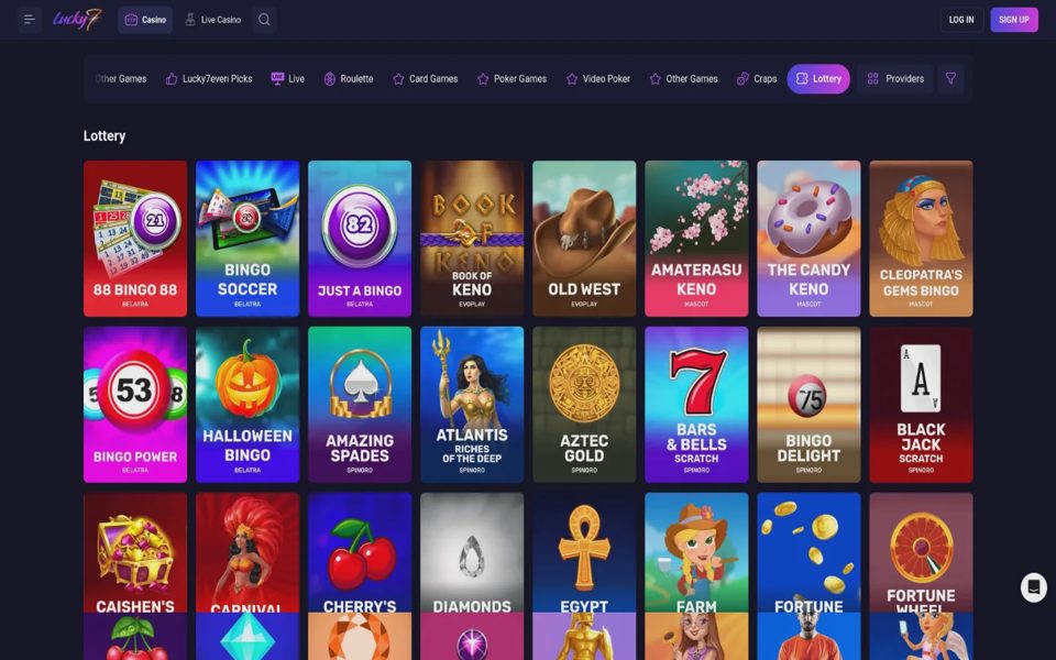 Lucky7even lotteries