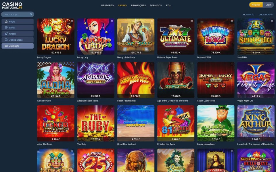 Джекпоты Casino Portugal