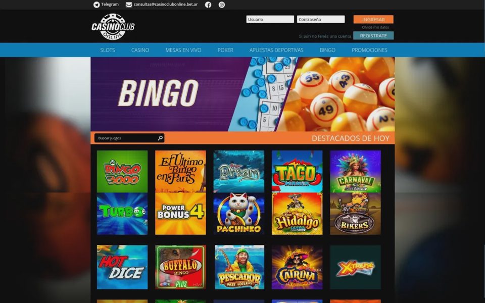 Casino Club Online bingo