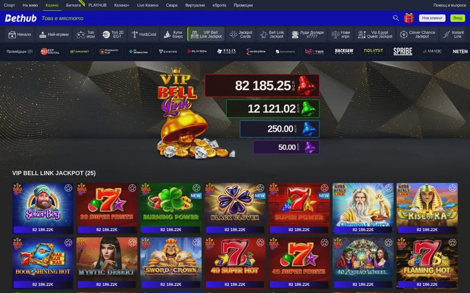 Bethub jackpots
