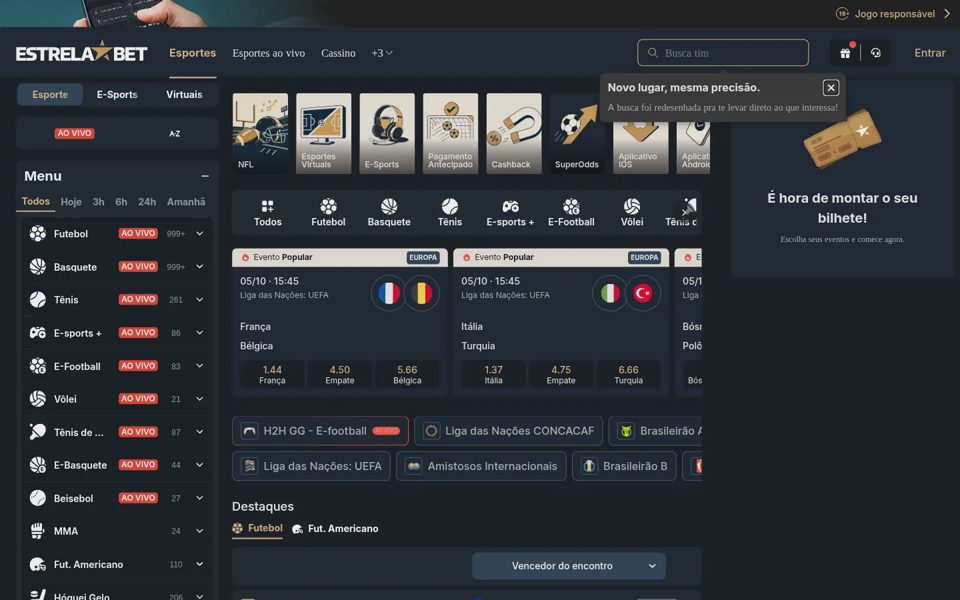 Ставки на спорт EstrelaBet