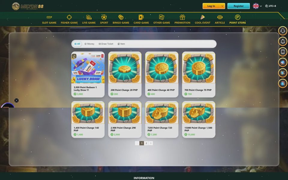 Milyon88 rewards