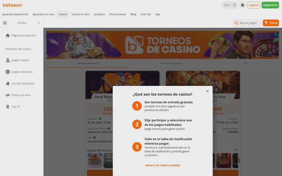 Турниры Betsson