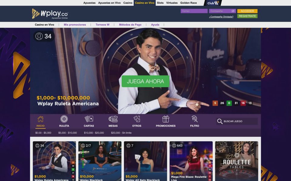 Live-казино Wplay