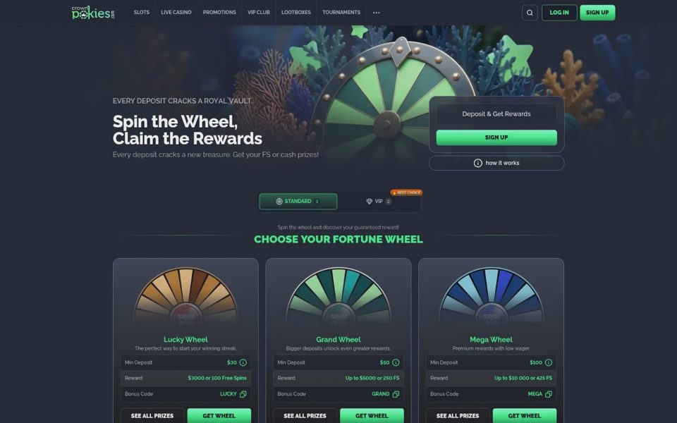 Награды Crown Pokies