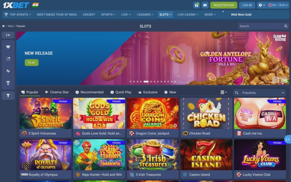 Каталог казино 1xBet