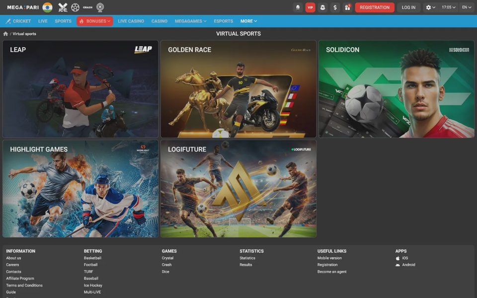 Megapari virtual sports
