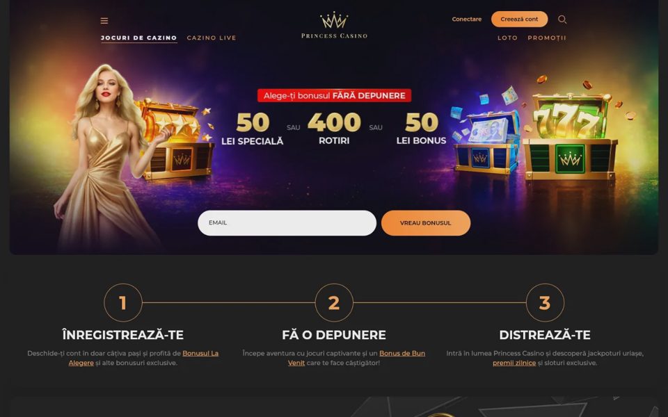 Главная страница Princess Casino