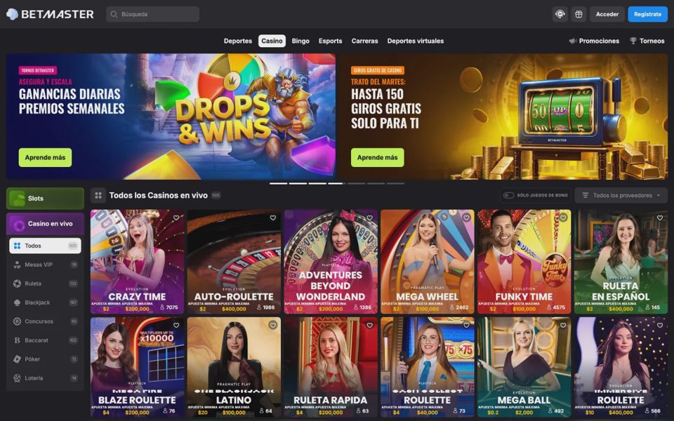 Live-казино Betmaster