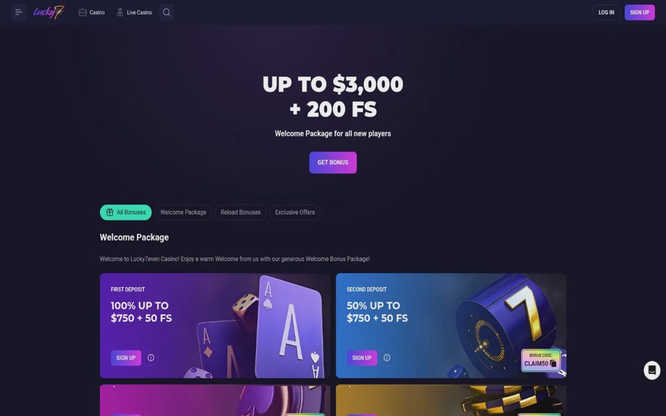 Бонусы и акции Lucky7even