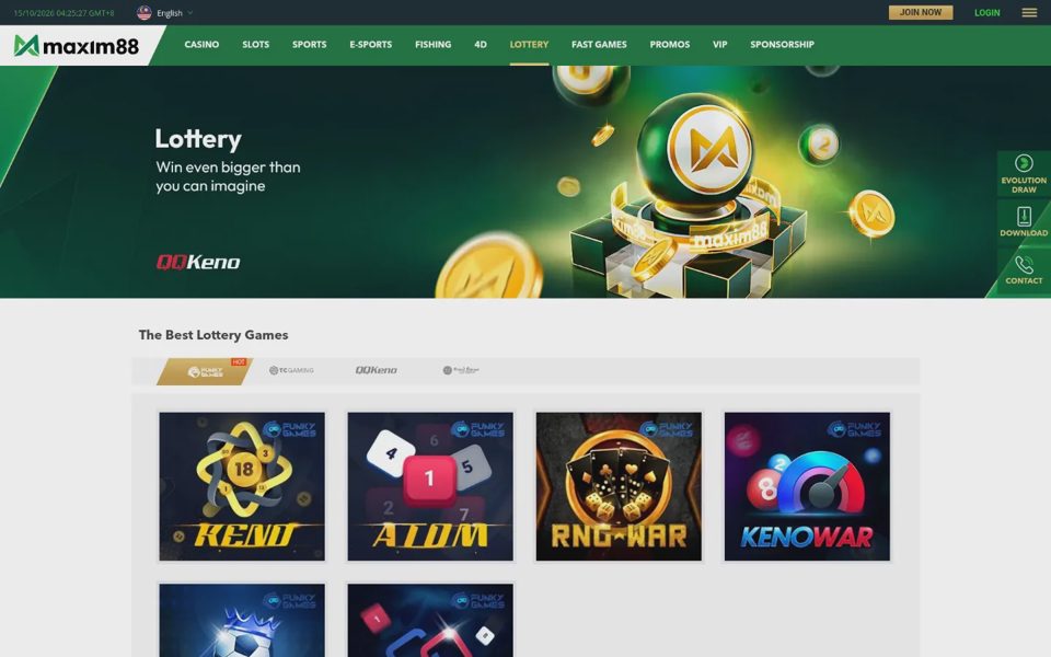 Maxim88 lotteries