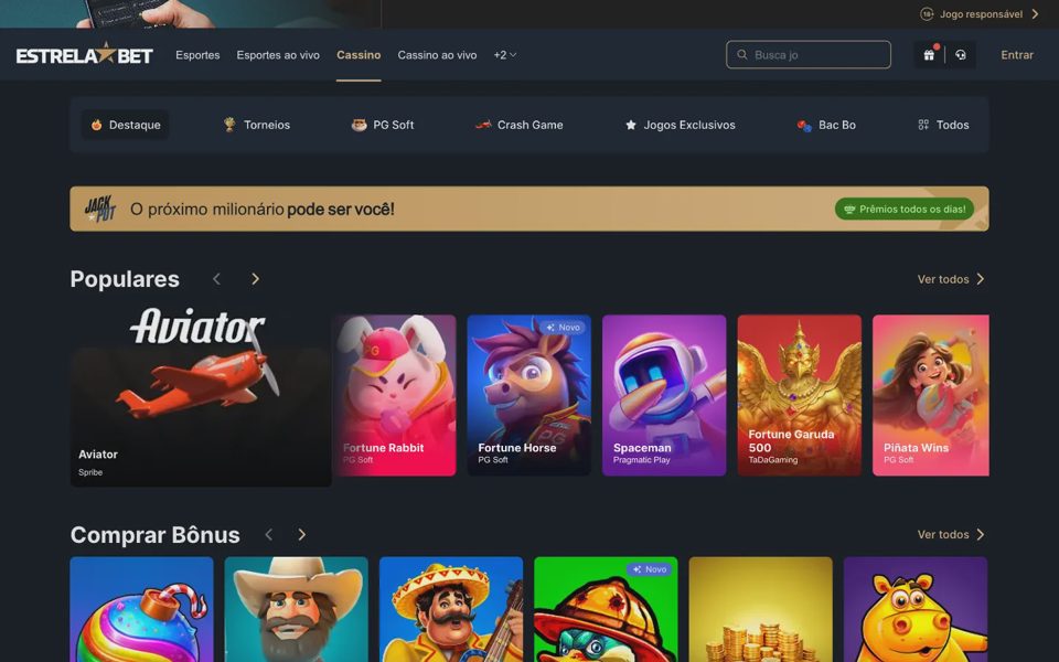 Каталог казино EstrelaBet