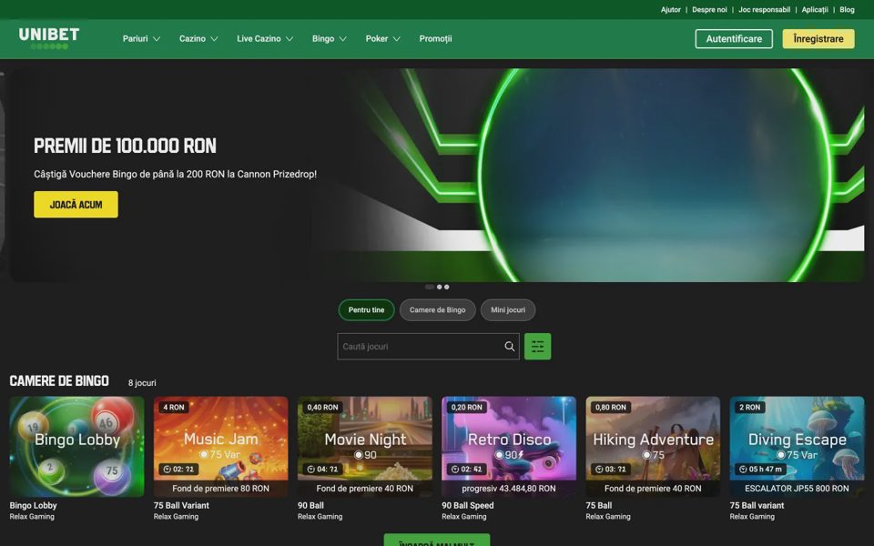 Бинго Unibet