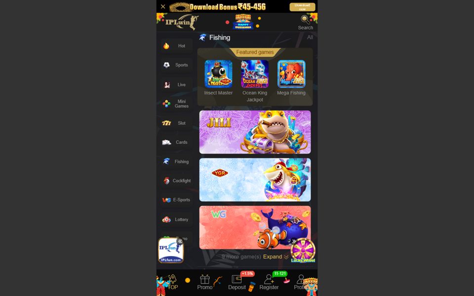 iplwin fishing games