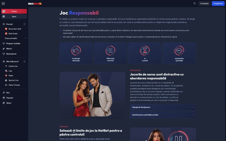 Ответственная игра на NetBet
